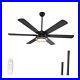 Ceiling Fan with Lights Remote Control, 62 Inch, Black, DC Motor 62inch-Black