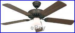 Ceiling fan Classic ROYAL 132 cm / 52 Brown antique with light kit
