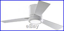 Clarity II Ceiling Fan with LED Light Kit 42 in. Rubberized White Monte Carlo