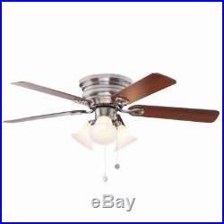 Clarkston 44 in. Indoor Brushed Nickel Ceiling Fan with Light Kit