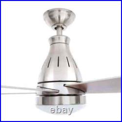 Cobram 48 LED Indoor Nickel Ceiling Fan with Light Kit & RC by Hampton Bay