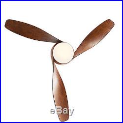 Country Style Ceiling Fan Light 52'' Flush Mount Kit with Remote Control