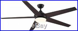 Covert 64-in Aged Bronze Finish LED Indoor/Outdoor Ceiling Fan Light Kit Remote