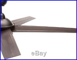 Covert 64-in Aged Bronze Finish LED Indoor/Outdoor Ceiling Fan Light Kit Remote