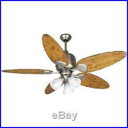 Craftmade K10707 Kona Bay 54 Outdoor Ceiling Fan With Pull Chain And Light Kit