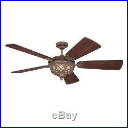 Craftmade K11058 Evangeline 54 Outdoor Ceiling Fan With Remote And Light Kit