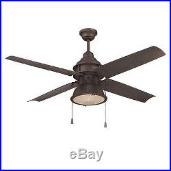 Craftmade PAR52ESP4 Port Arbor 52 Outdoor Ceiling Fan, Pull Chain And Light Kit
