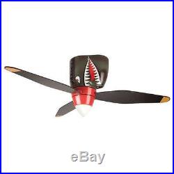 Craftmade WB348TS3 WarPlanes 48 Ceiling Fan With Pull Chain And Light Kit
