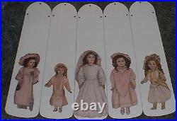 Custom Vintage Porcelain Dolls Ceiling Fan Blades Bride Doll & More