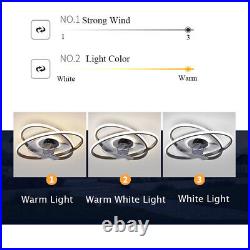 Dim LED Ceiling Fan Light Kit Bedroom Chandelier Ceiling Lamp wRemote Control