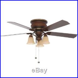 Eastvale 52 in. Indoor Berre Walnut Ceiling Fan with Light Kit
