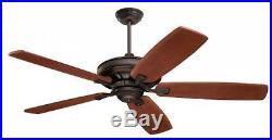 Emerson CF788ORB Ceiling Fan With 6-Speed Wall Control With Light Kit, Oil