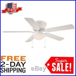 Energy Efficient Multi-Capacitor LED Indoor White Ceiling Fan with Light Kit