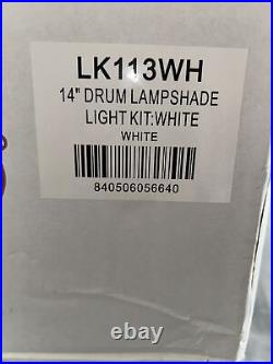Fanimation Drum Lampshade Light Kit LK113WH 14