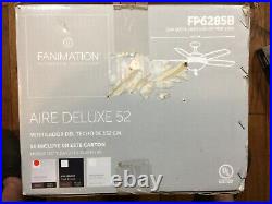 Fanimation Fans-FP6285BBN-Aire Deluxe 52 Ceiling Fan With Light Kit Brushed