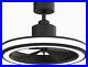 Fanimation Gleam Indoor/Outdoor Ceiling Fan with LED Light Kit 16 Inch Black