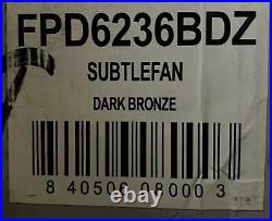 Fanimation Subtle 72'' LED Dark Bronze Ceiling Fan+Light Kit +Remote Control