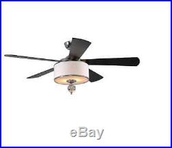 Fanimation Victoria Harbor Indoor Ceiling Fan Light Kit Remote Chrome 3 spd