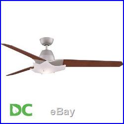 Fanimation Wylde Satin Nickel 72 3 Blade DC Ceiling Fan Blades, Light Kit
