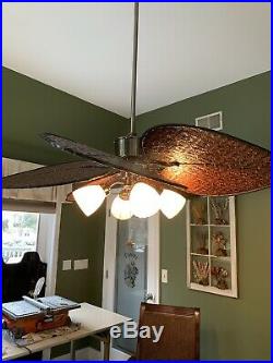 Fanimation ceiling fan Wicker (dark Wood) With Light Kit