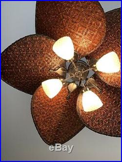 Fanimation ceiling fan Wicker (dark Wood) With Light Kit