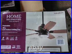 Fawndale 46 in. Indoor Integrated LED Bronze Ceiling Fan with Light Kit by HDC