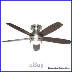 GE Treviso 52 in. Brushed Nickel Ceiling Fan With LED Light Kit & Remote NEW