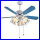 GOOSENECK ASG 52 Ceiling Fan With Lights 5 Blades Drawstring Control Kit