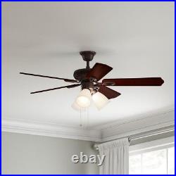Glendale 42 in. Indoor Ceiling Fan with 5 Blades LED Light Kit Oil-Rubbed Bronze
