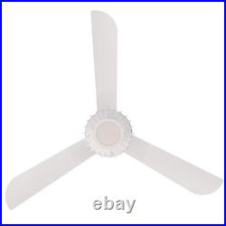 Graham 52 In. Integrated LED White Ceiling Fan with Light Kit and Remote Control