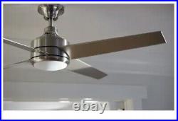 HDC 54725 Mercer 52 LED Indoor Brushed Nickel Ceiling Fan Light Kit Remote