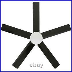HDC Merwry 52 in. Int. LED Indoor B. Nickel Ceiling Fan with Light & Remote C