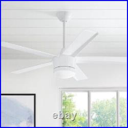 HDC SW1422WH Merwry 52 Integrated LED Indoor White Ceiling Fan Light Kit Remote