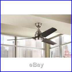 HDC Varuchi 52 LED Indoor Brushed Nickel Ceiling Fan withLight Light Kit&Remote