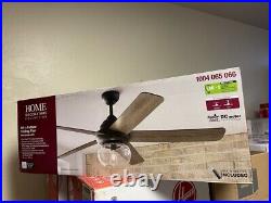 HOME DECORATORS Avonbrook 56 in. LED Bronze Ceiling Fan with Light Kit New