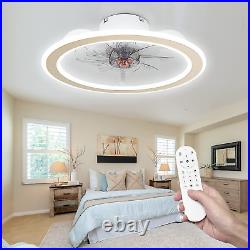 HUMHOLD Modern 19 Ceiling Fan with Lights and Remote Control, Reversible Quiet