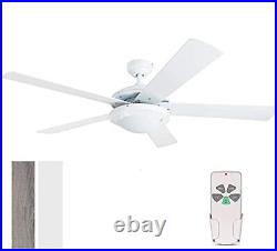 HYATECH 52 Inch Modern Style Indoor Ceiling Fan with Dimmable Light Kit and R