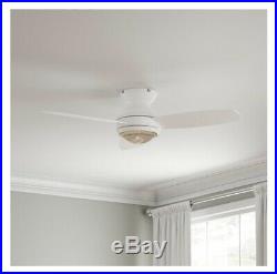 Hampton Bay 14412 Sovana 44 in. Indoor White Ceiling Fan with Light Kit & Remote