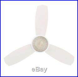 Hampton Bay 14412 Sovana 44 in. Indoor White Ceiling Fan with Light Kit & Remote