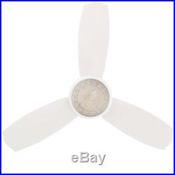 Hampton Bay 184595 Sovana ceiling Fan with Remote Control and Light Kit, White