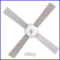 Hampton Bay 52 Wentworth Brushed Nickel Ceiling Fan with Light Kit 3 Speed Pull
