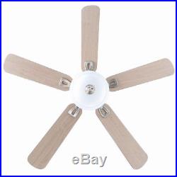Hampton Bay 52 in. Indoor Brushed Nickel Ceiling Fan with Light Kit pull chain