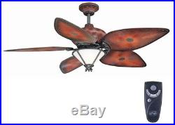 Hampton Bay 56 in. Indoor Outdoor Ceiling Fan with Light Kit and Remote Control