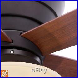 Hampton Bay Andross 48 in. Indoor Oil-Rubbed Bronze Ceiling Fan with Light Kit