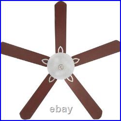 Hampton Bay Asbury 60 in. With Light Kit LED Indoor Brushed Nickel Ceiling Fan