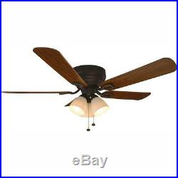 Hampton Bay Blair 52 in. LED Indoor Oil-Rubbed Bronze Ceiling Fan with Light Kit