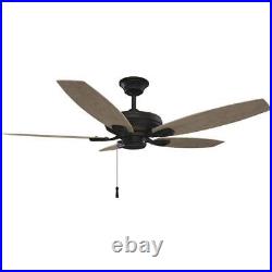 Hampton Bay Ceiling Fan 5-Blade+ AC Motor+Light Kit Compatible+Reversible Motor