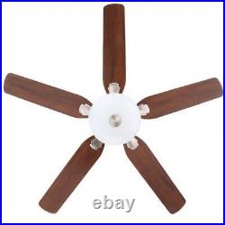 Hampton Bay Ceiling Fan 52 Indoor+Remote Control LED WithLight Kit Brushed Nickel