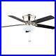 Hampton Bay Ceiling Fan 52 LED Indoor Low Profile Brushed Nickel With Light Kit