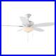 Hampton Bay Ceiling Fan 52 Matte White Reversible Motor + Blades with Light Kit